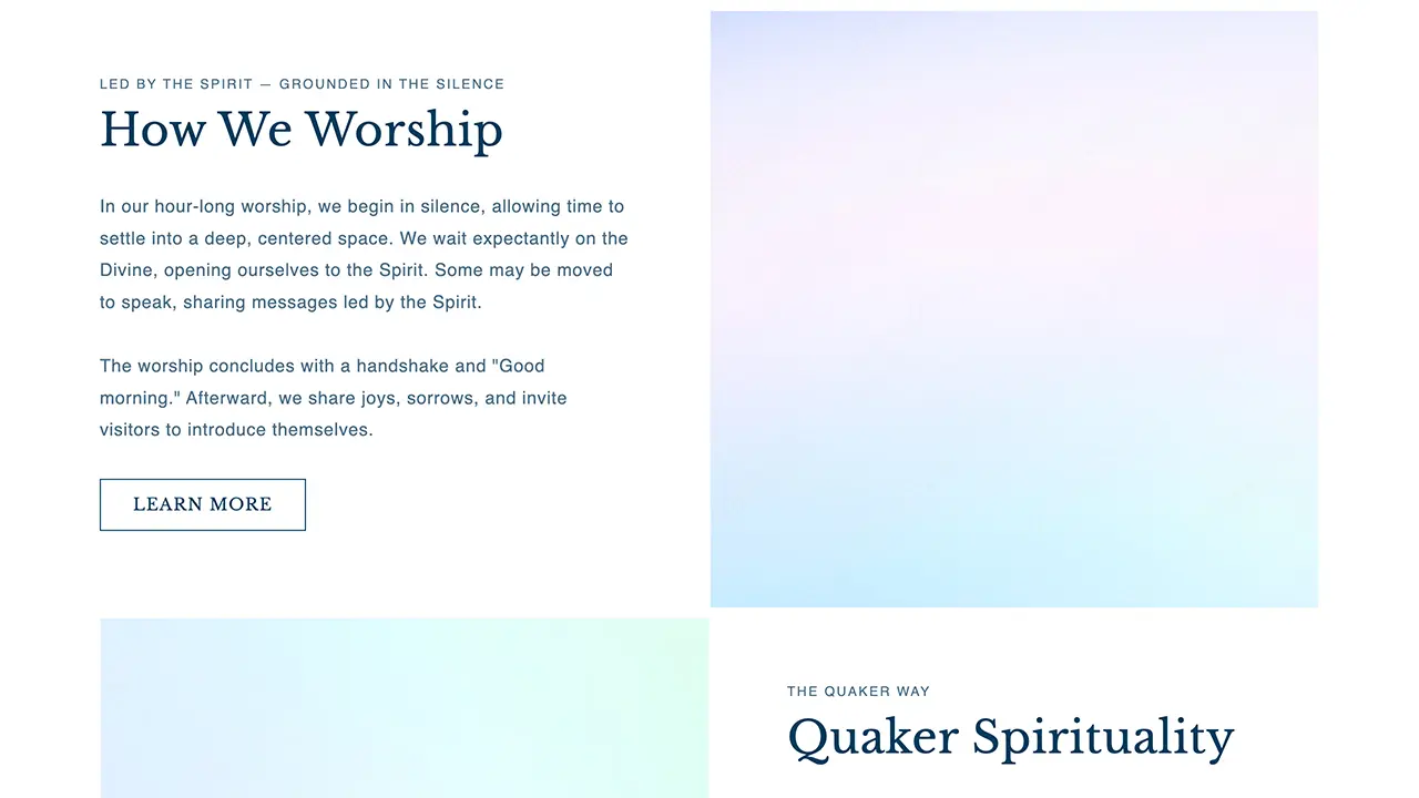 Central Philadelphia Quakers Meeting website image