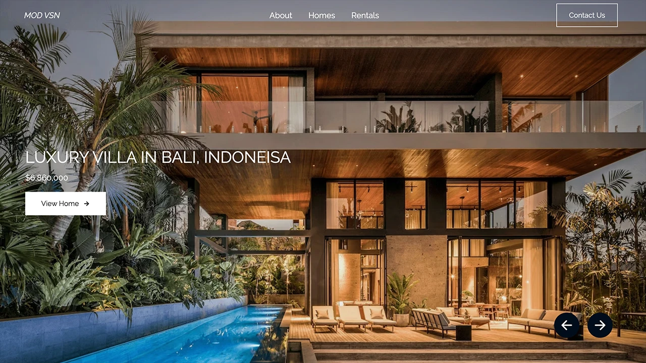 luxary real estate react responsive website image