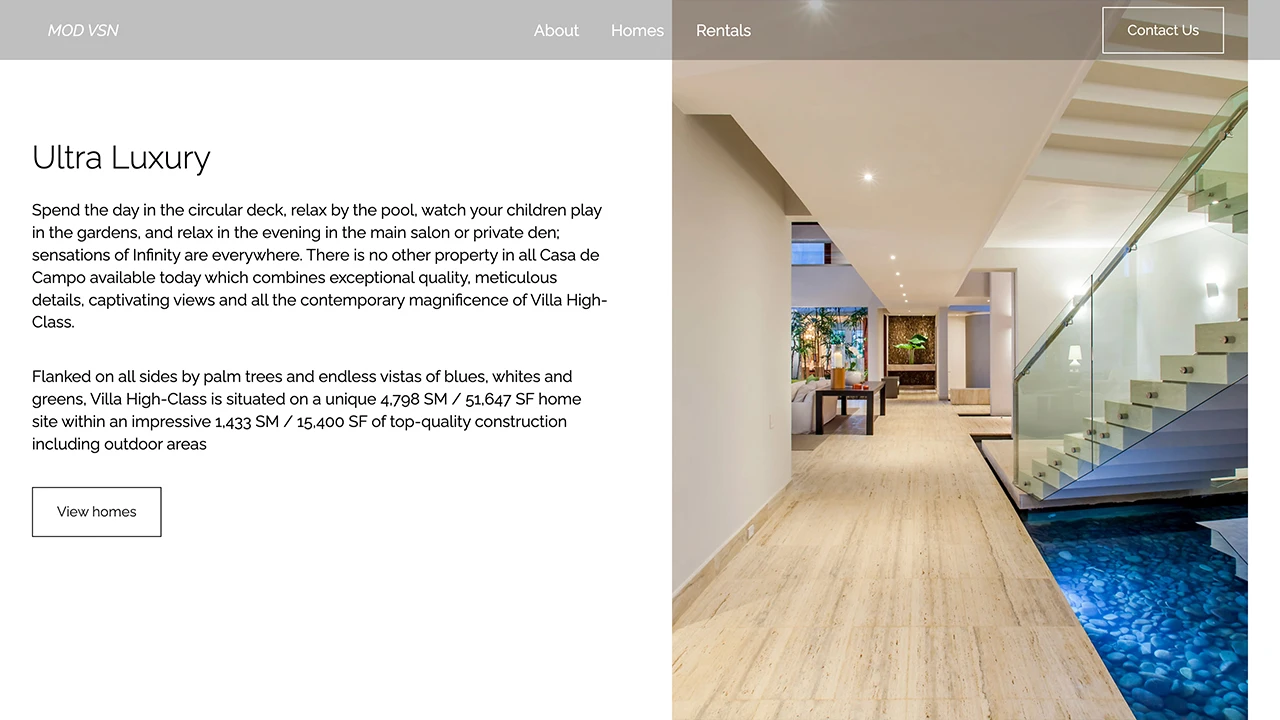 luxary real estate react responsive website image