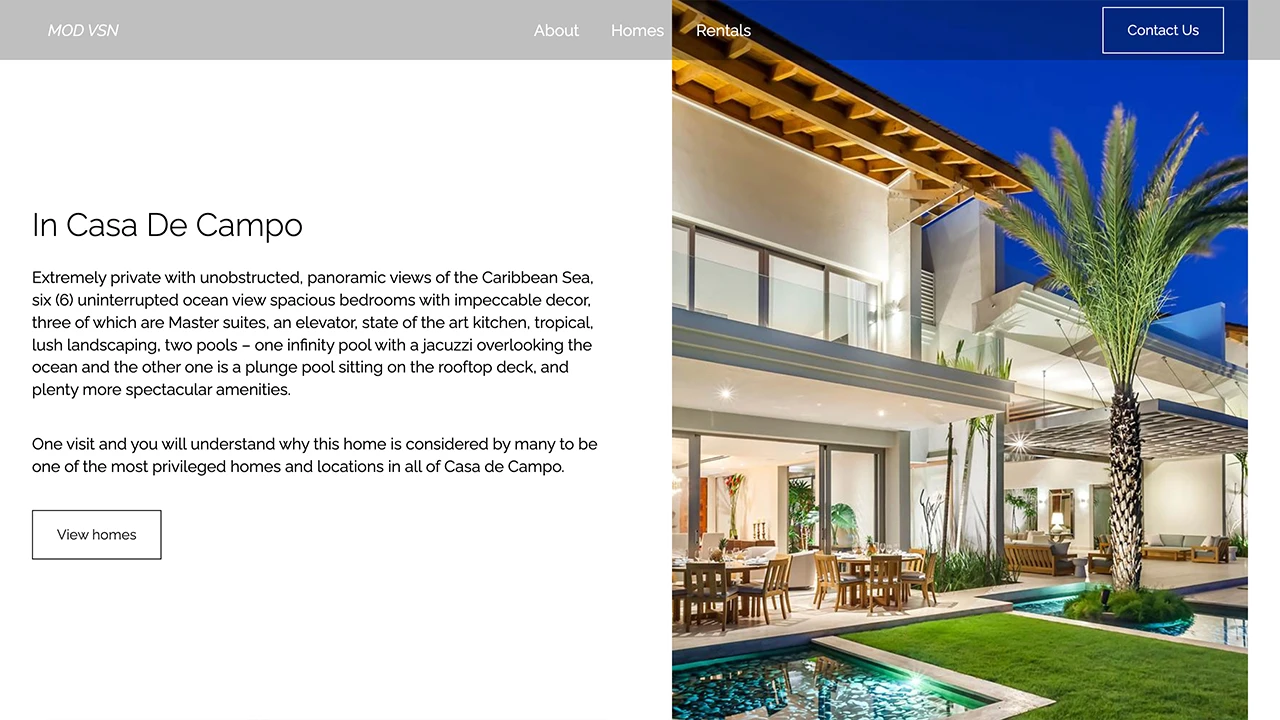 luxary real estate react responsive website image