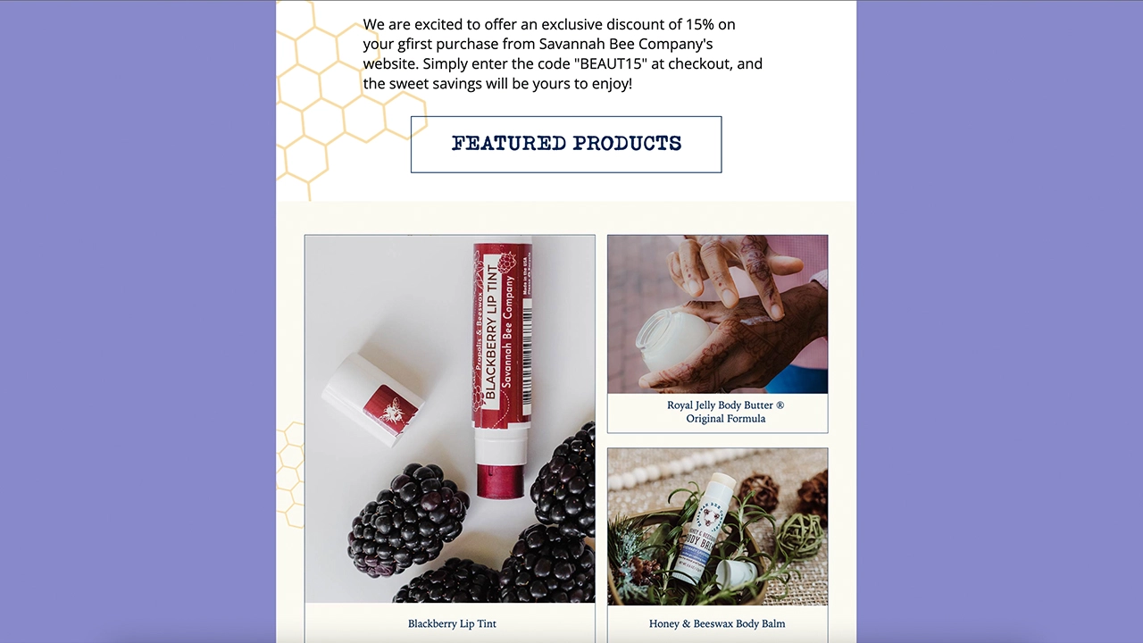 savannahbee beauty website images