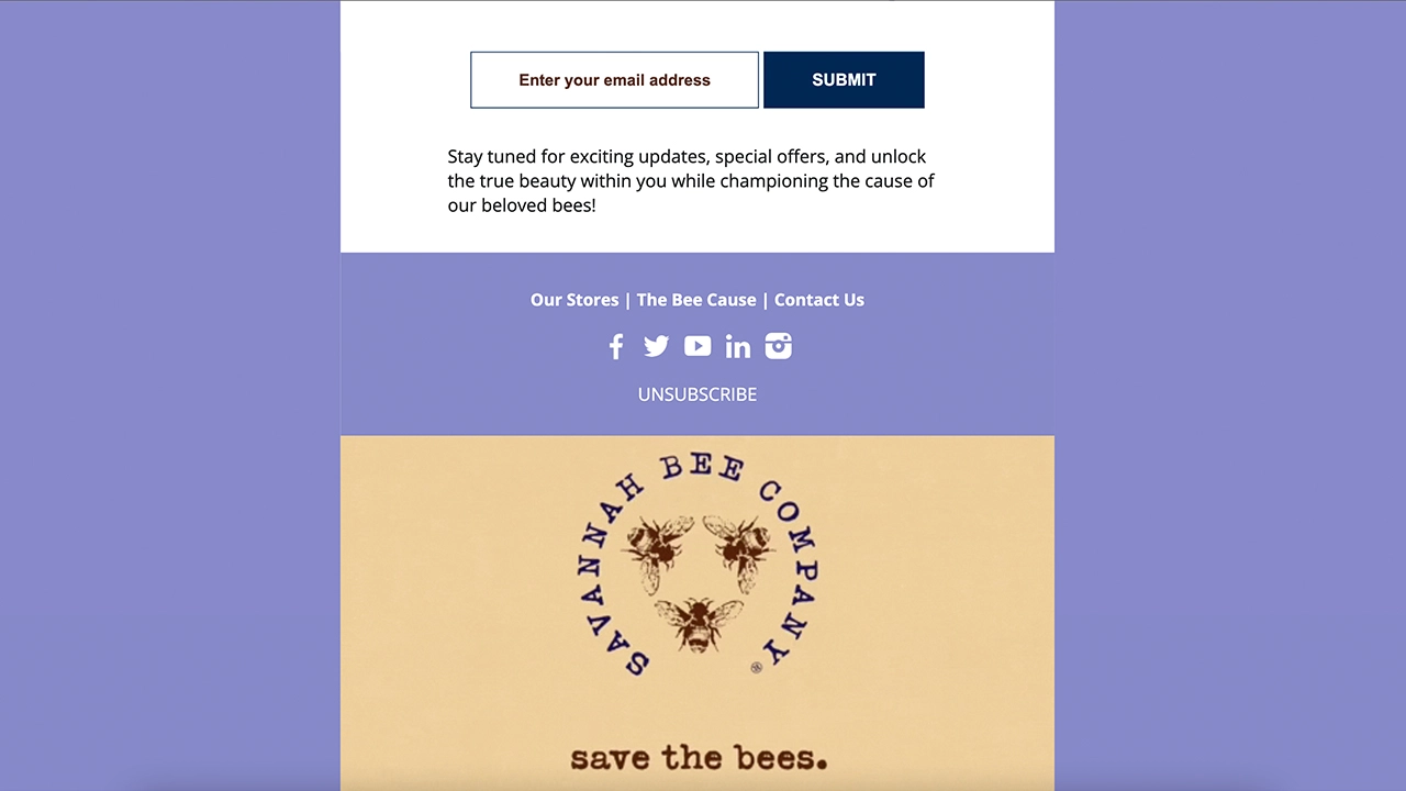 savannahbee beauty website images