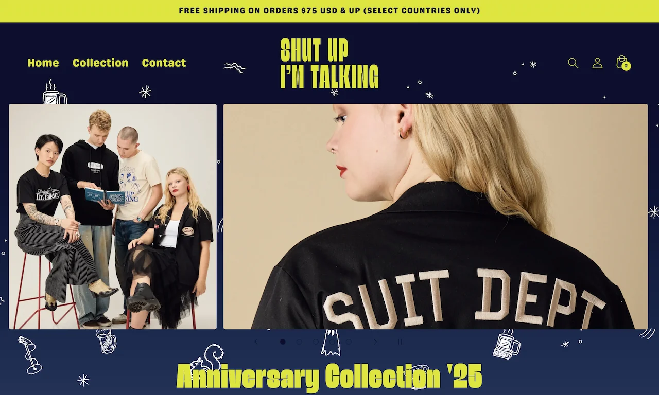 Shut Up I'm Talking Website image